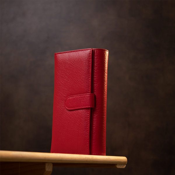 Вместительный кошелек для женщин ST Leather 19391 Красный