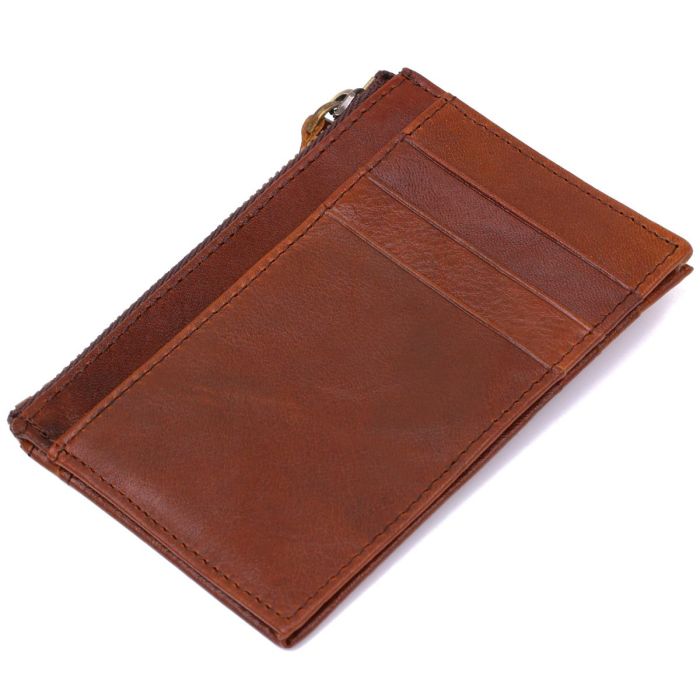 Визитница из кожи Vintage 20695 Коричневая