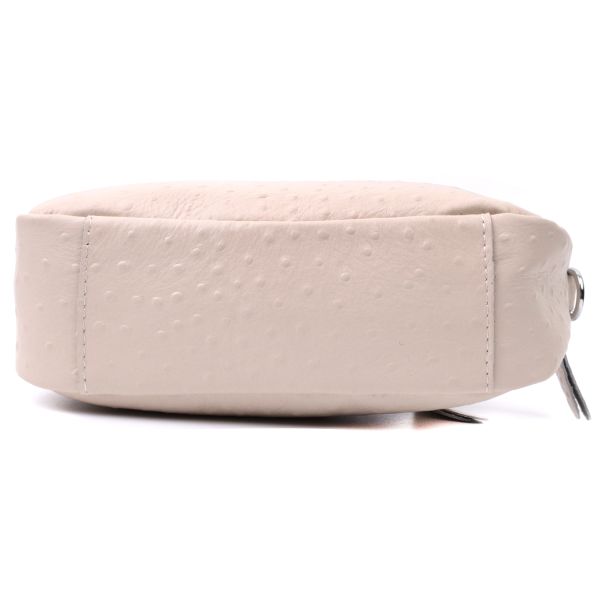 Фактурная женская сумка из натуральной кожи Vintage 22660 Белая