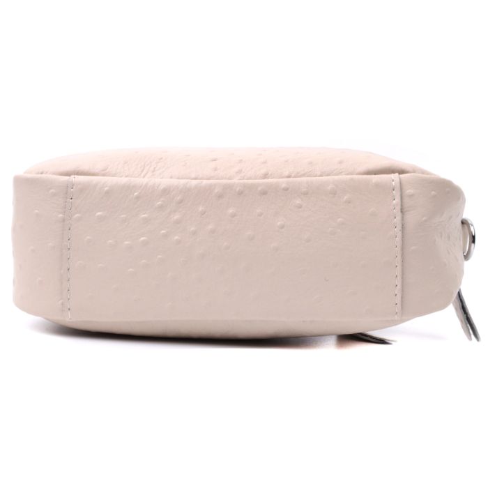 Фактурная женская сумка из натуральной кожи Vintage 22660 Белая