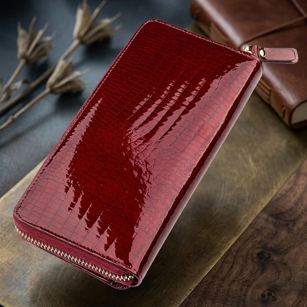 Кошелек женский ST Leather 18434 (S7001A) на молнии Бордовый