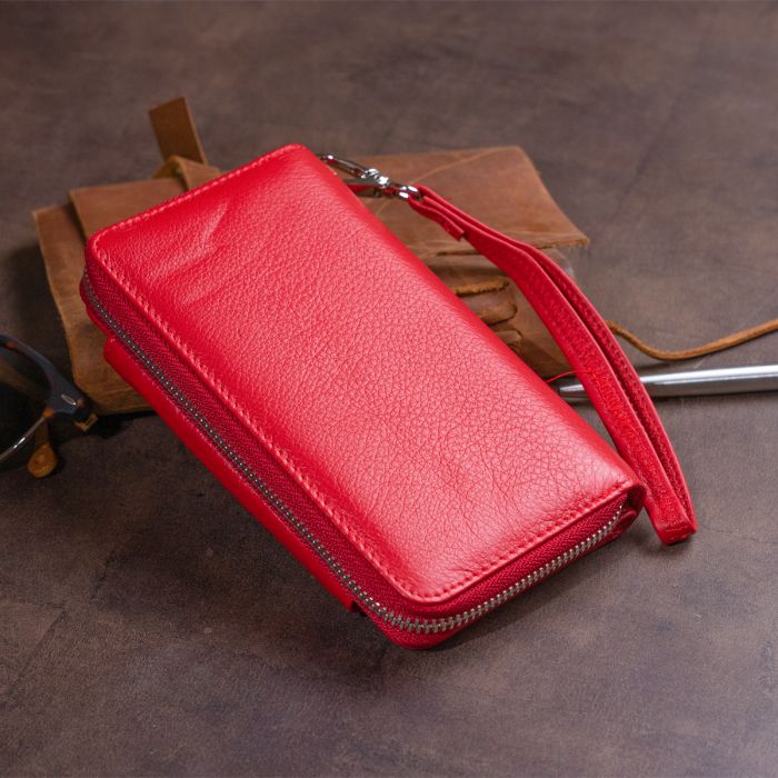Кошелек из кожи на защелке ST Leather 19343 Красный