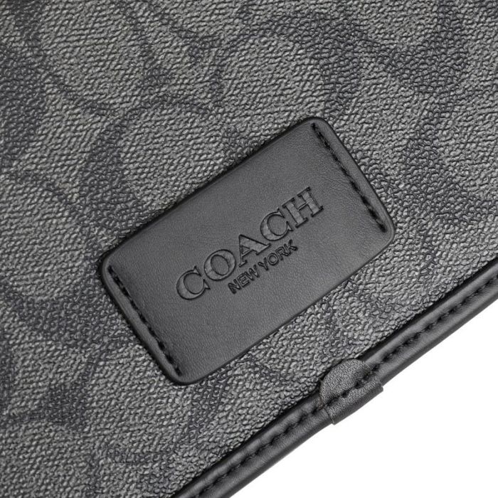 Сумка Coach Charter Slim Crossbody Black/Grey чоловіча