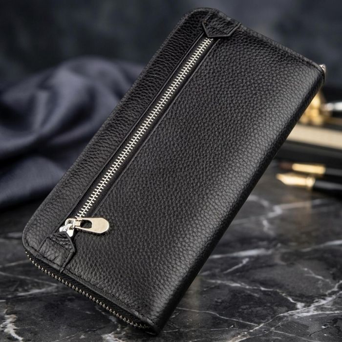 Женский клатч на молнии ST Leather 18863 Черный