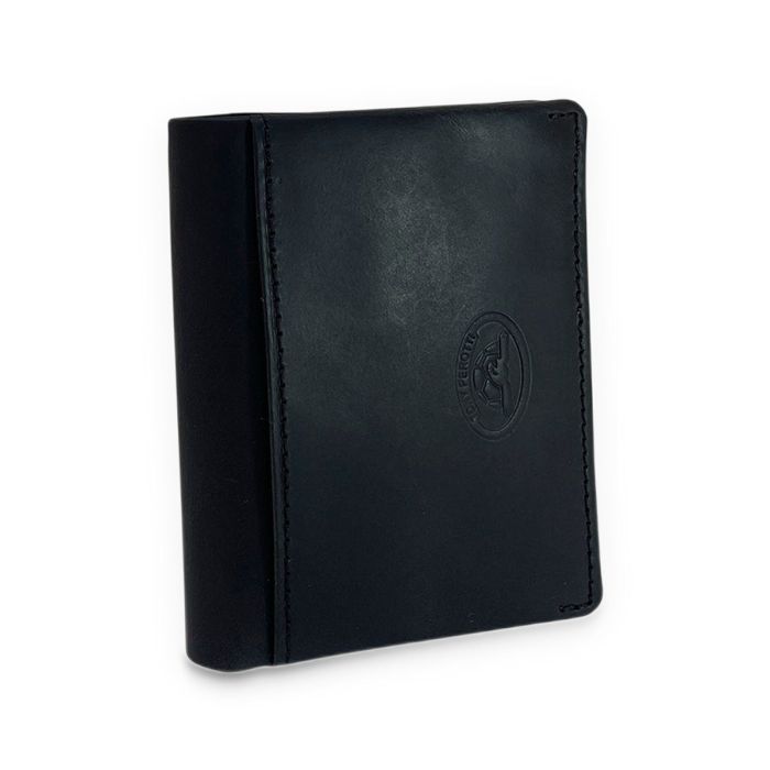 Компактна кредитниця з гладкої натуральної шкіри Tony Perotti 20924_1 (1034n nero) Чорний