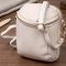 Компактная сумка интересного формата из мягкой натуральной кожи Vintage 22339 Белая