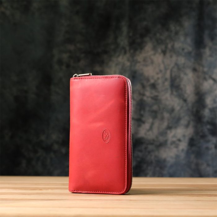 Женский кошелек из матовой натуральной кожи Tony Perotti 20834_1 (2250 rosso) Красный