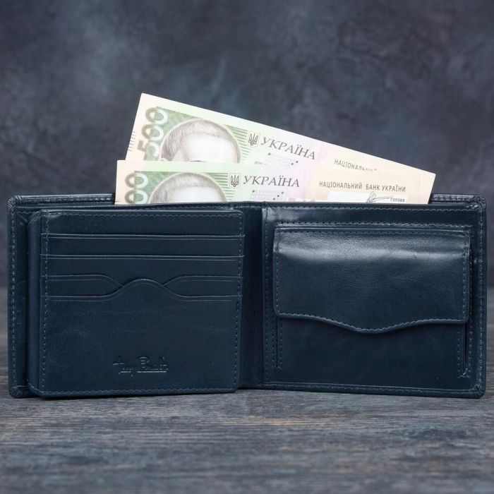 Чоловіче портмоне Tony Perotti Italico 3620 blu (90055) Темно-синє