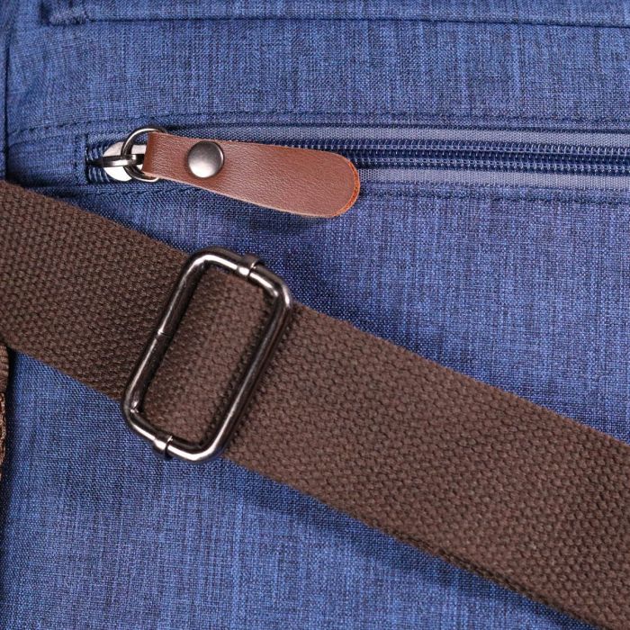 Интересная мужская сумка через плечо из текстиля 21264 Vintage Синяя