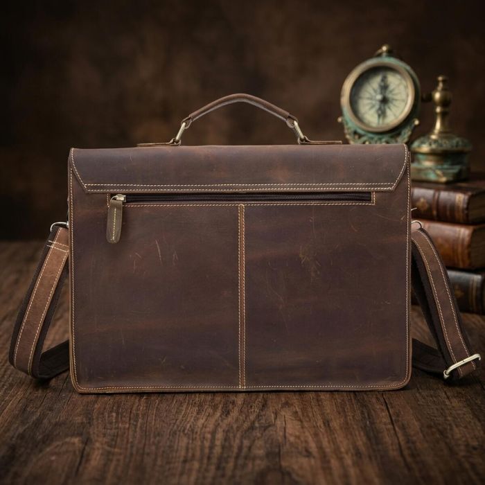 Портфель чоловічий зі шкіри Vintage 14774 Коричневий