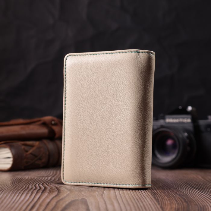 Вместительный кошелек для женщин из натуральной кожи ST Leather 22500 Белый