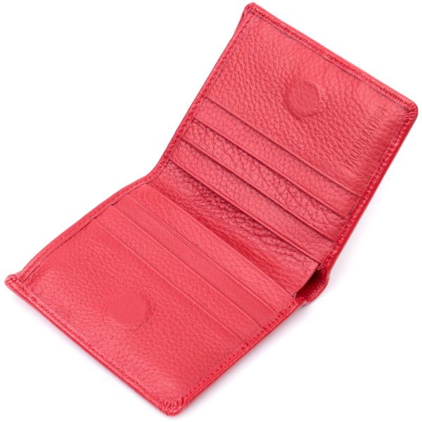 Яркий женский кошелек из натуральной кожи ST Leather 19465 Красный