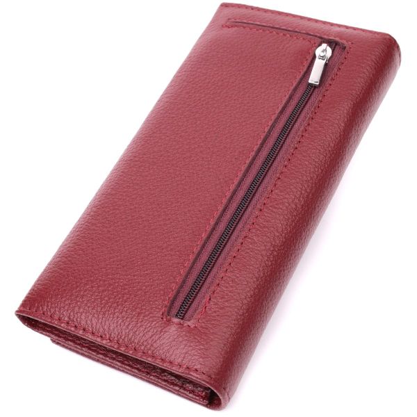 Женский оригинальный кошелек из натуральной кожи ST Leather 22522 Бордовый