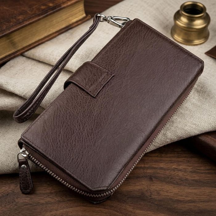 Гаманець жіночий ST Leather 18457 (SТ228) з натуральної шкіри Коричневий