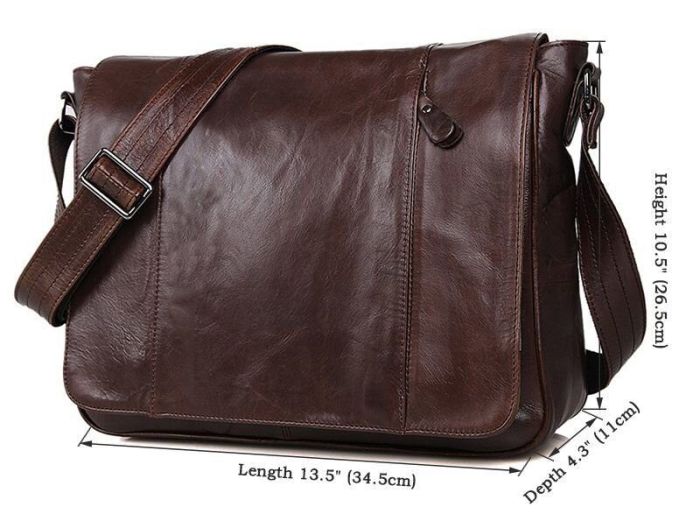 Сумка мужская Vintage 14425 Коричневая