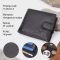 Небольшой вместительный кошелек из натуральной кожи ST Leather 22456 Черный