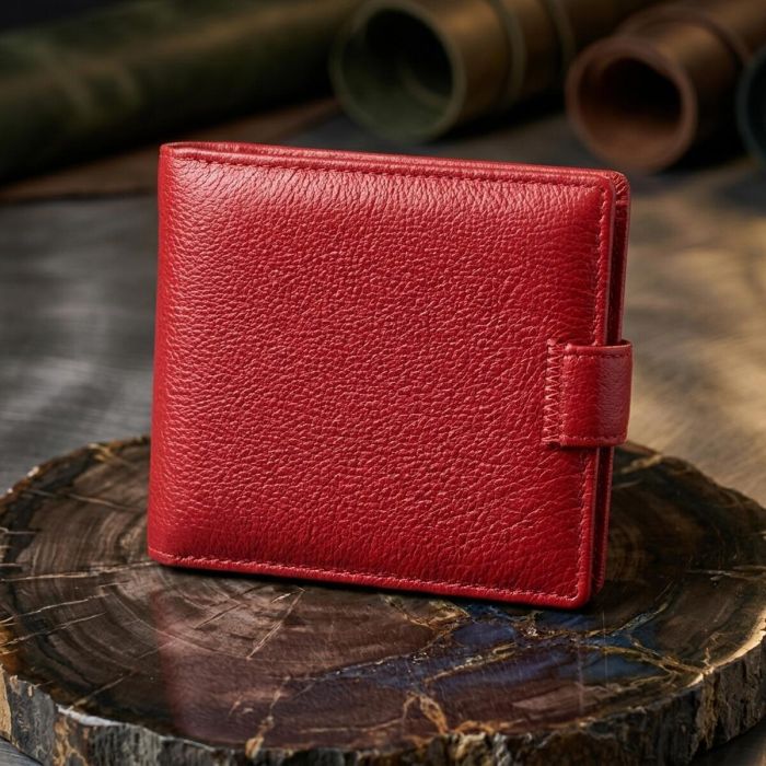 Женский трендовый бумажник из натуральной кожи ST Leather 22555 Красный