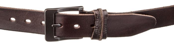 Ремень с массивной пряжкой Vintage 20128 Коричневый
