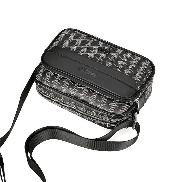 Сумка Lacoste The Blend Monogram чоловіча Black