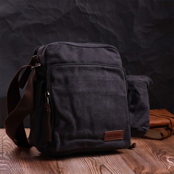 Текстильная сумка с чехлом для воды Vintage 22208 Черный