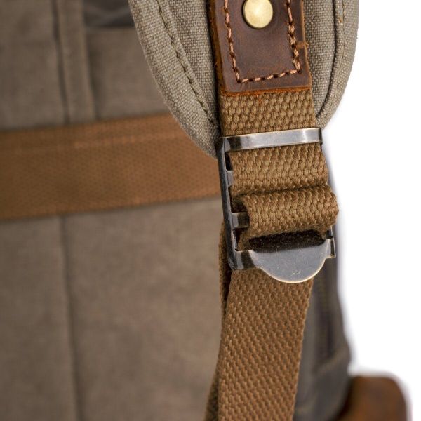Туристический рюкзак canvas Vintage 20107 Болотный