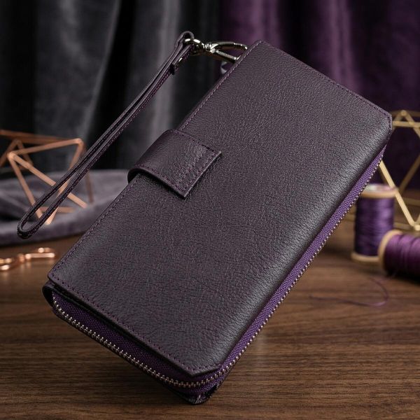 Кошелек женский ST Leather 18455 (SТ228) удобный Фиолетовый