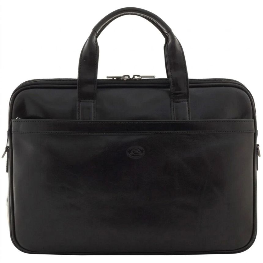 Мужской портфель из натуральной кожи Tony Perotti Italico 7044-40 nero (90641) Черный