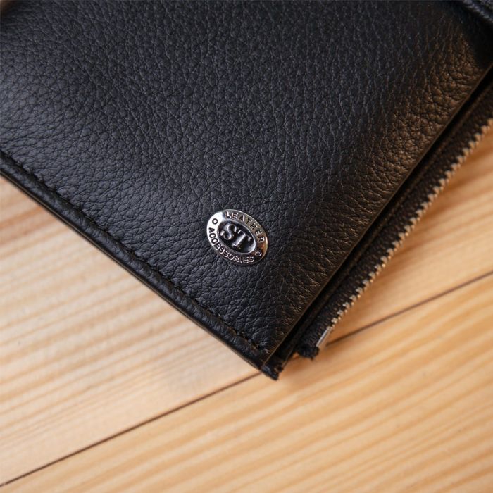 Классический кошелек-клатч ST Leather 19373 Черный