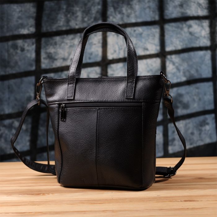 Женская сумка из натуральной кожи Vintage 22993 Черный
