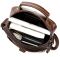 Сумка мужская гладкая Vintage 14700 Коричневая