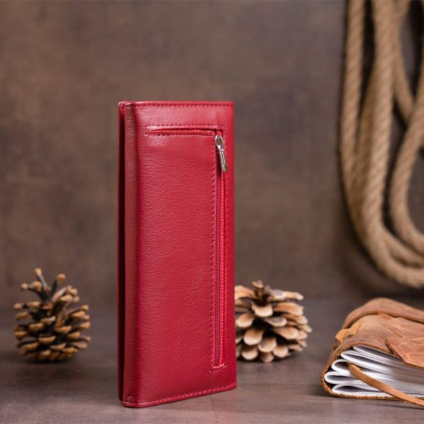 Кошелек на магнитах с клапаном женский ST Leather 19244 Бордовый