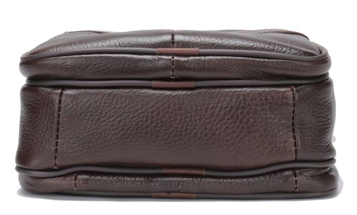 Мессенджер мужской с двумя карманами 14706 Vintage Коричневый