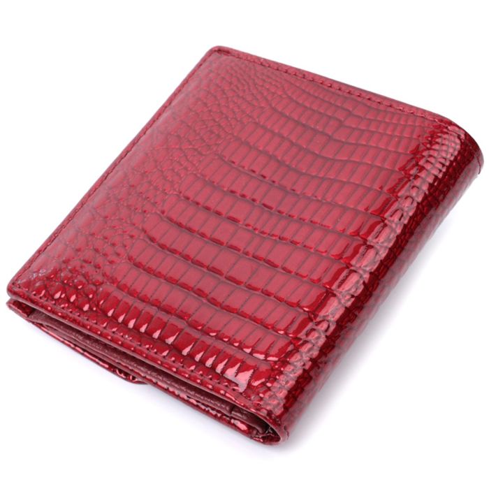 Фактурный женский кошелек из натуральной кожи ST Leather 22705 Красный