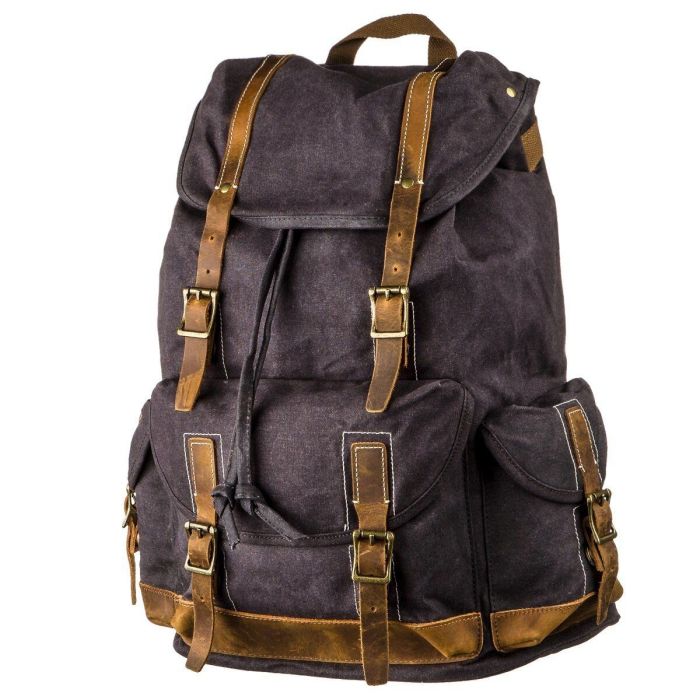 Походный рюкзак canvas Vintage 20110 Серый