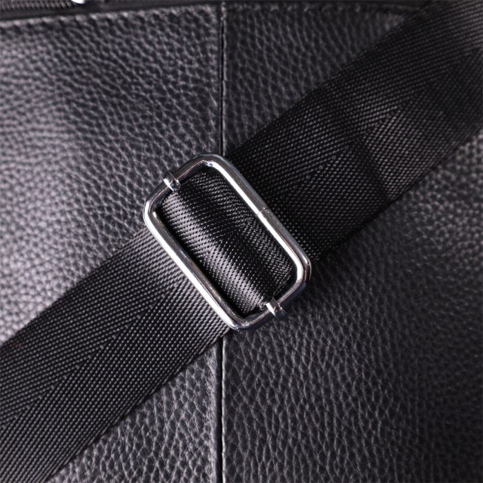 Удобная вертикальная сумка для мужчин из натуральной кожи Vintage sale_15115 Черный