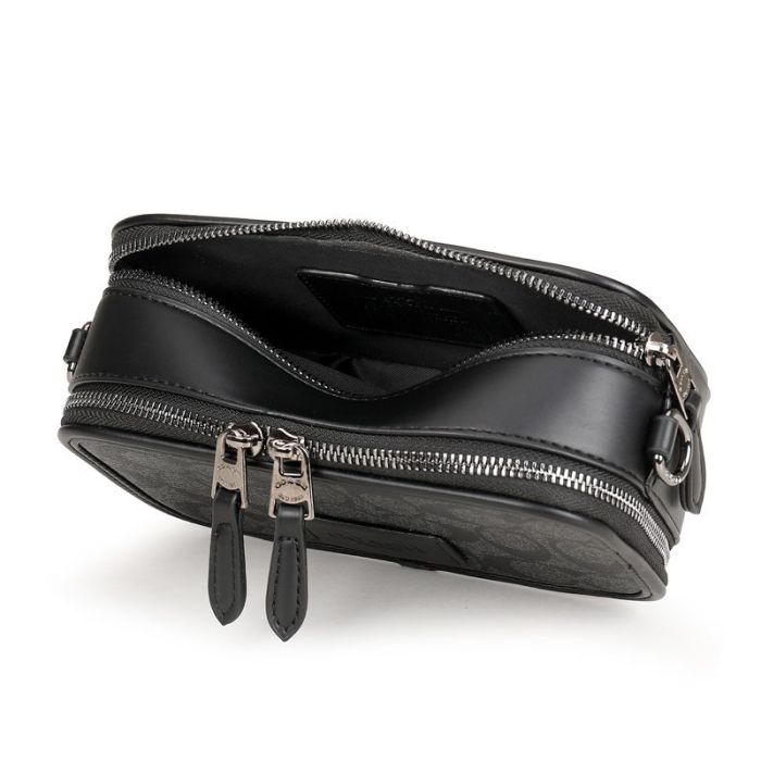 Сумка Coach Charter Slim Crossbody Black/Grey чоловіча