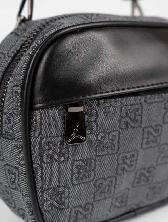 Сумка через плече Jordan Monogram Mini месенджер сірий/чорний