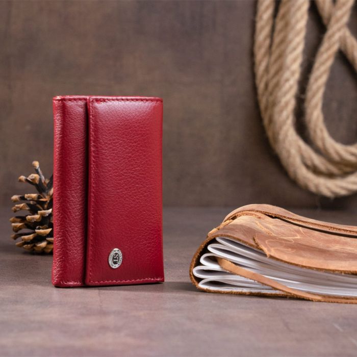Ключница-кошелек женская ST Leather 19226 Бордовая