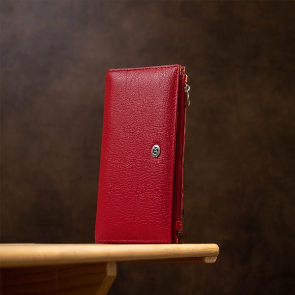 Женский кожаный кошелек ST Leather 19381 Красный