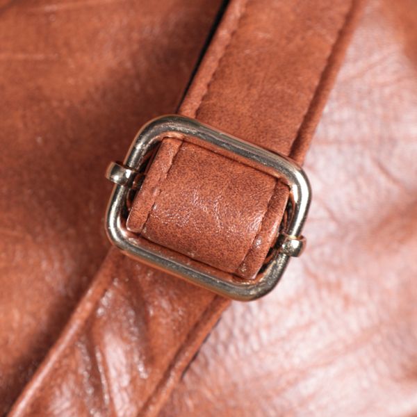 Компактная женская сумка через плечо на два отделения из экокожи Vintage 22783 Коричневый