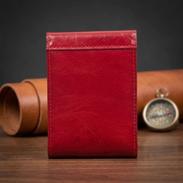 Кредитница Tony Perotti натуральная кожа Italico 1703 rosso (90531) Красная