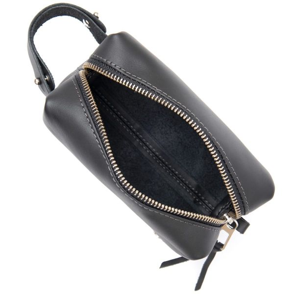 Кожаная косметичка для мужчин GRANDE PELLE 11507 Черный