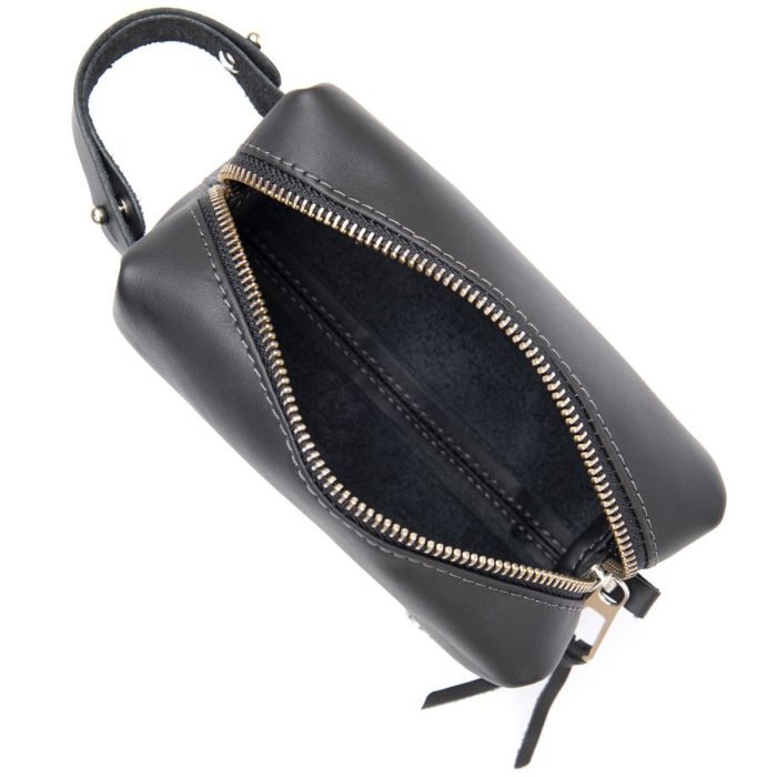 Кожаная косметичка для мужчин GRANDE PELLE 11507 Черный