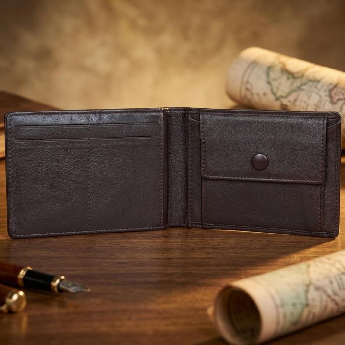 Кошелек Tony Perotti из натуральной кожи Cortina 5085 (90224) Темно-коричневый
