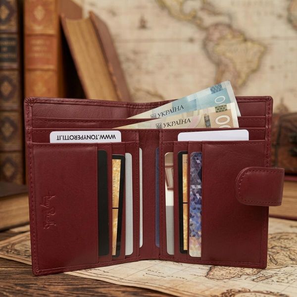 Женский кошелек Tony Perotti New Rainbow 1654 rosso (90068) Красный