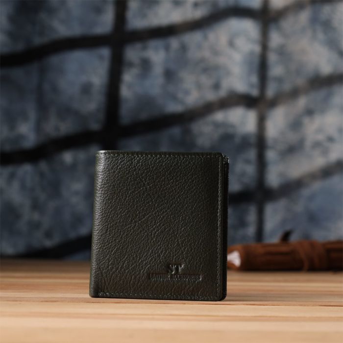 Женский кошелек на магните из натуральной кожи ST Leather 23093 Зеленый
