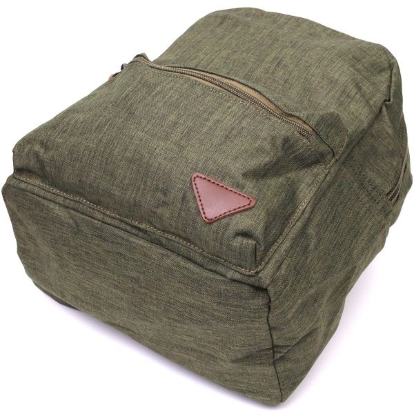 Практичный мужской рюкзак из текстиля Vintage 22242 Оливковый
