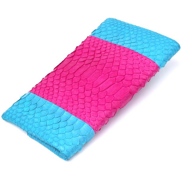 Яркий женский клатч Snake Leather sale_14993 Розовый