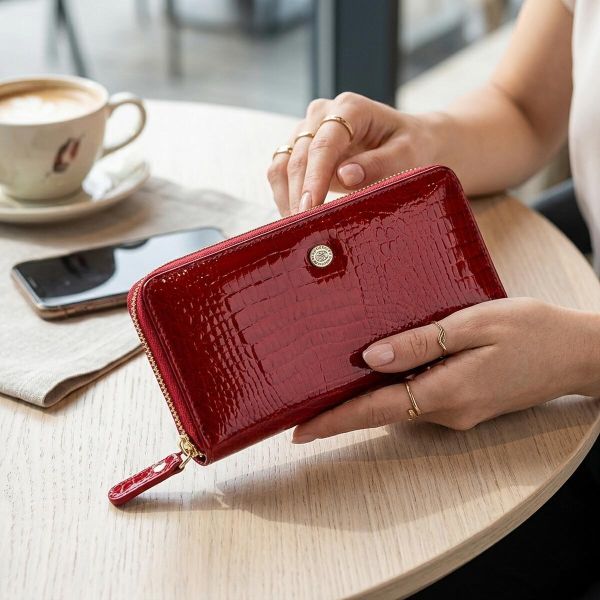 Гаманець жіночий ST Leather 18436 (S7001A) місткий Червоний