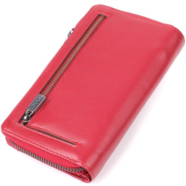 Женский вертикальный кошелек из натуральной кожи Tony Perotti 20879_1 (5084 rosso) Красный
